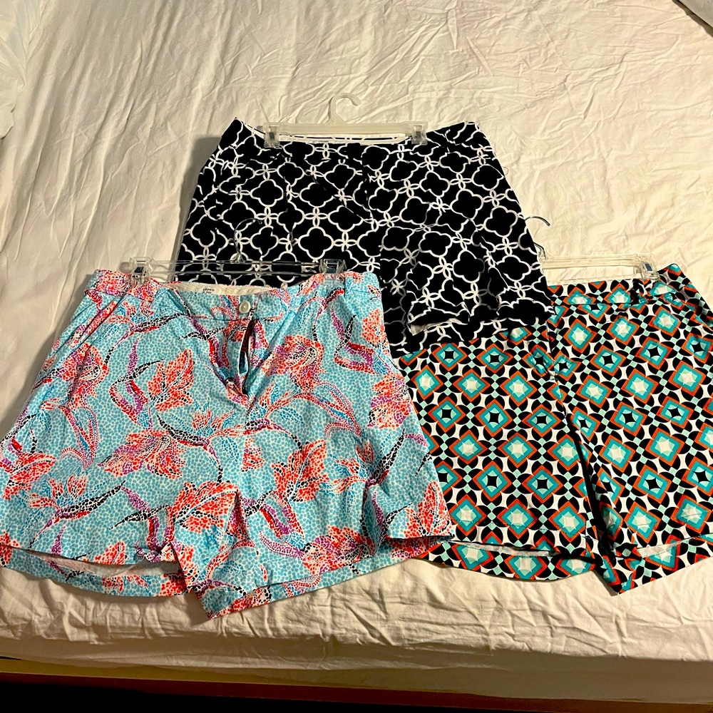 Lot of 3 Crown and Ivy shorts Size 16W